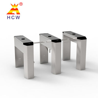300-800mm Gate Length RFID Turnstile Gate Semi Automatic Pedestrian Security Gate