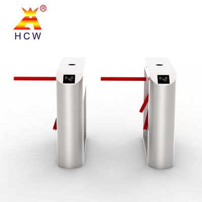 Fingerprint Waist Height SUS304 Tripod Turnstile Gate Three Roller Arm