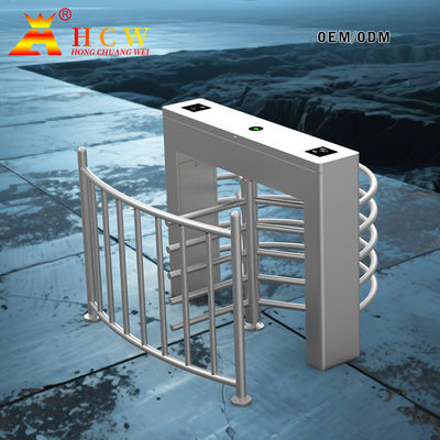 Stainless Steel Half Height Turnstile 600mm Width 120 Degree Rotation