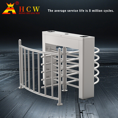 Durable Tested Gate Full Height Turnstile 1.5mm Thickness 20 Persons / Min