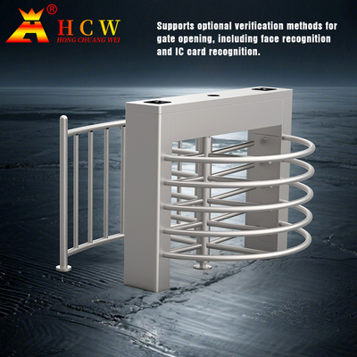 Durable Tested Gate Full Height Turnstile 1.5mm Thickness 20 Persons / Min