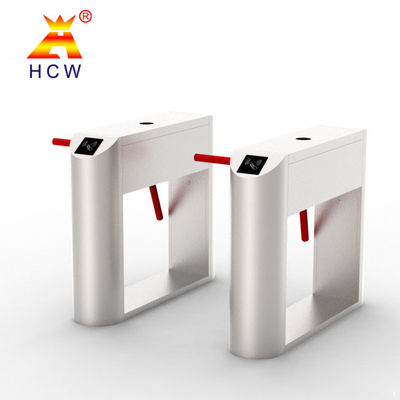 Fingerprint Waist Height SUS304 Tripod Turnstile Gate Three Roller Arm
