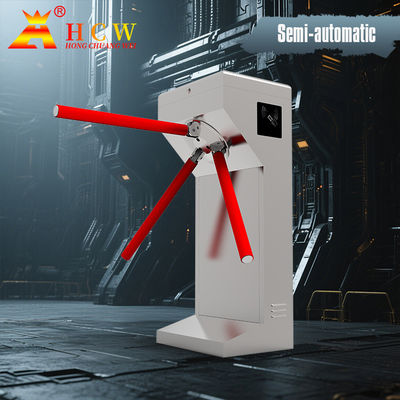HCW SS 316 304 Waist Height Tripod Turnstile Gate Automatic Security Access Control