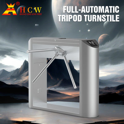 HCW Parmak İzi Bel Yüksekliği SUS304 Tripod Turnike Kapısı Üç Silindir Kol