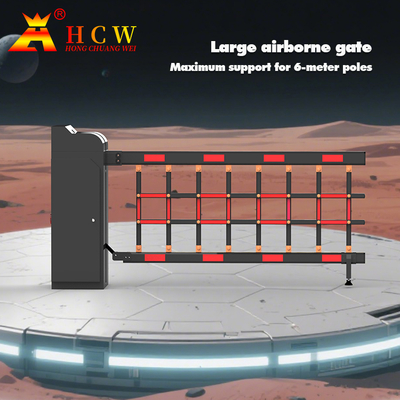 Parking Lot Fence Arm Barrier Gate CE EMC 3-6m Boom Length