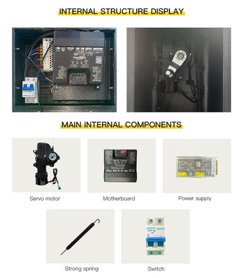 HCW ISO 9001/CE Certified Parking Barrier Gate with 340*340*1095mm Enclosure and Cold Rolled Steel Construction