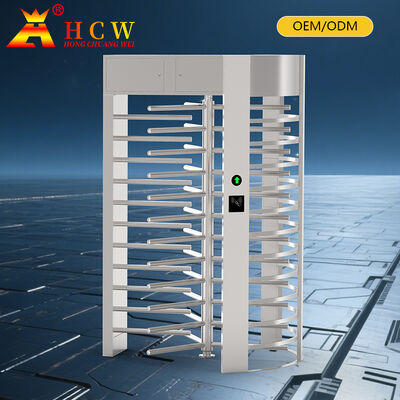 HCW 304 Stainless Steel Full Height Turnstile with 2400*1500*2300mm Dimensions and 40 People/Minute Passage Speed